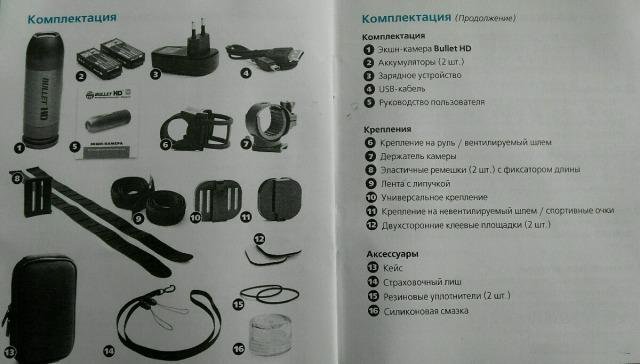 Экшн-камера Bullet HD
