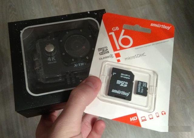 X-Try Neo 4K WiFi Экшн камера Новая +CD 16 gb