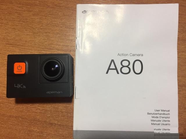 Камера Apeman 4K A80 PRO Wi-Fi Action Cam Full HD