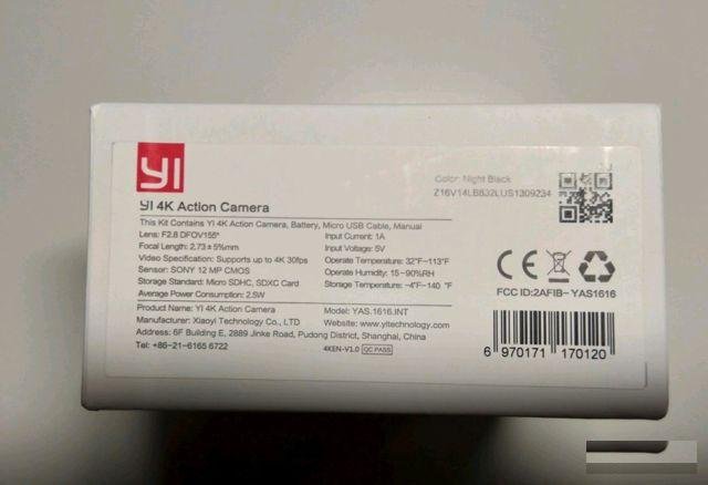 Новая экшн камера Xiaomi YI 4k