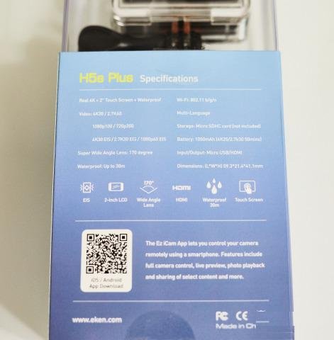 Экшн камера Eken H5s plus