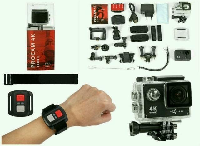 Экшн-камера Airon ProCam 4K+ wi fi+пульт 18 аксесс