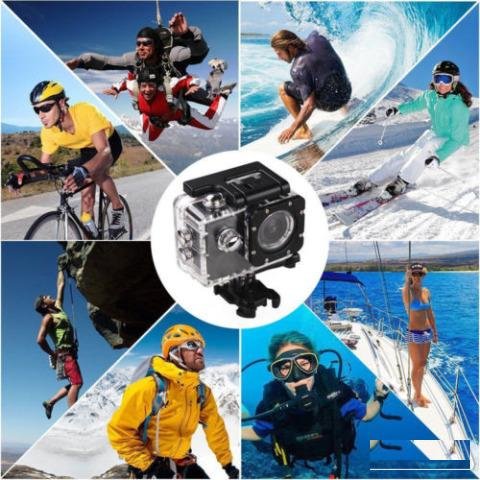 Экшн-камера Sports HD + 17 предмета. Гарантия