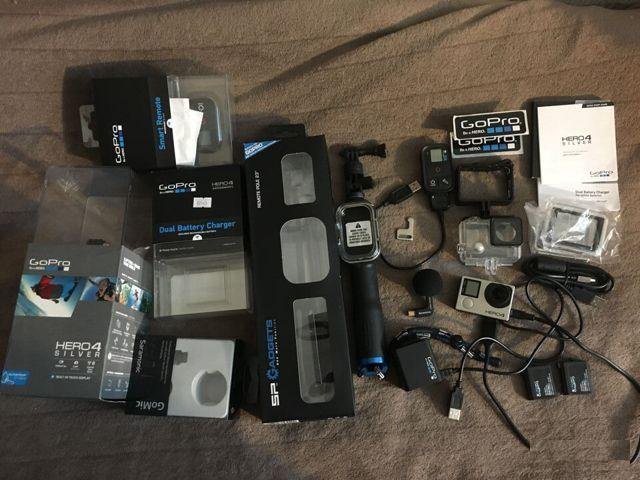 GoPro hero4 Silver Edition+микр.+пульт+аксессуары