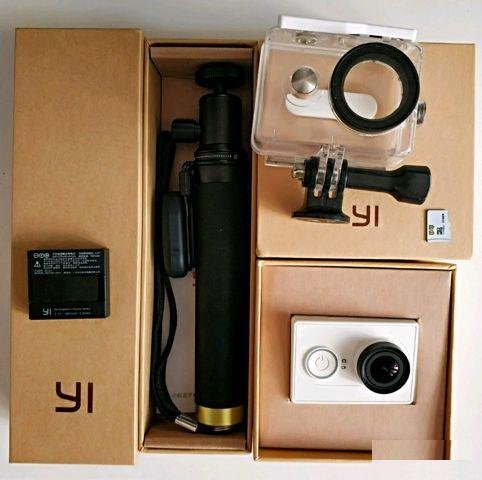 Экшн-камера Xiaomi Yi+Bluetooth selfie stick+32GB