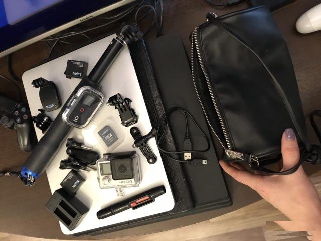 GoPro Hero 4 Silver + аксессуары