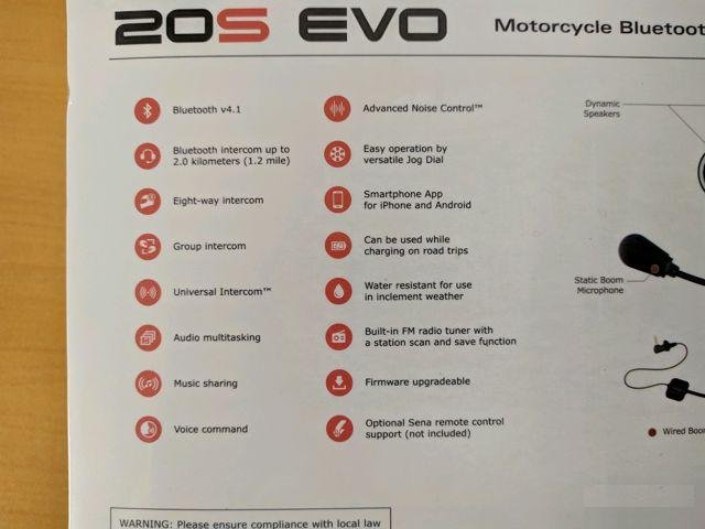 Sena 20S EVO