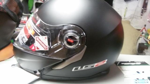 Мотошлем модуляр LS2 FF370 (XL) чёрный матовый