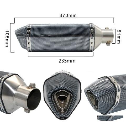 Глушитель прямоточный на мотоцикл. Akrapovic