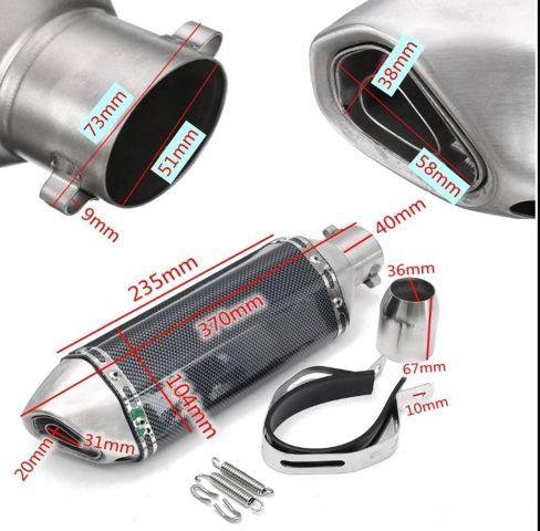 Глушитель универсальный. (карбон) Akrapovic