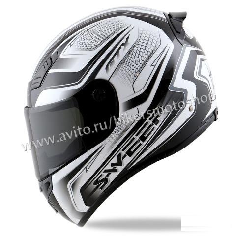Мотошлем лёгкий Sweep GTX Magnum Black-White