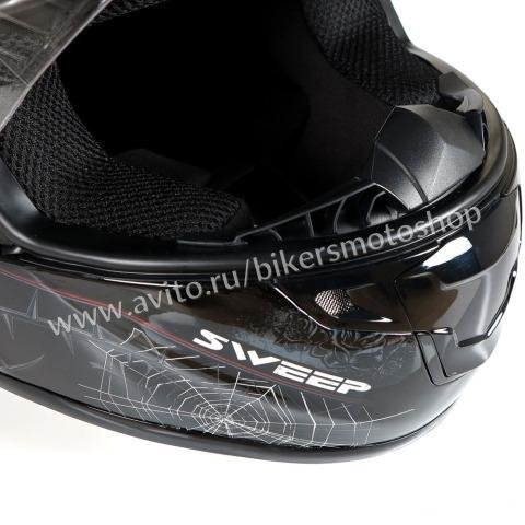 Мотошлем легкий Sweep GTX Valhalla Black
