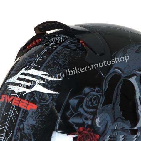 Мотошлем легкий Sweep GTX Valhalla Black