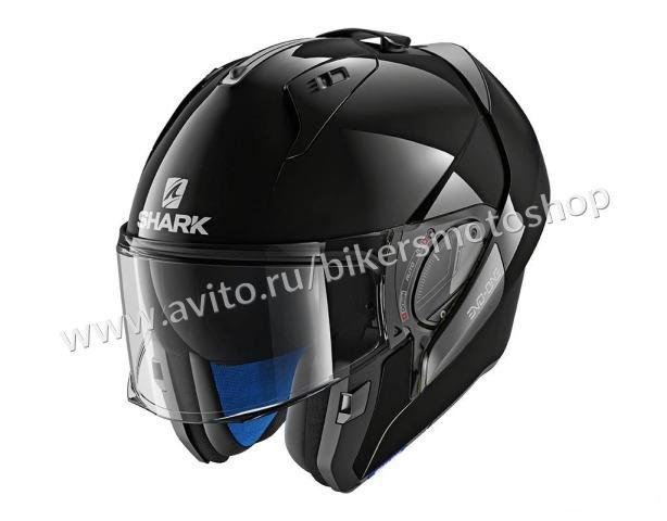 Мотошлем-модуляр Shark Evo-One 2 Glossy Black