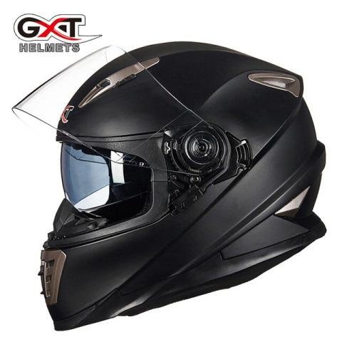 Мотошлем GXT 999 с очками черный матовый новый