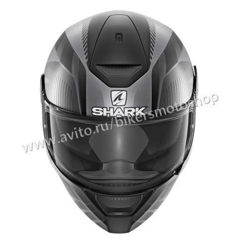 Мотошлем Shark D-Skwal Mercurium - серый