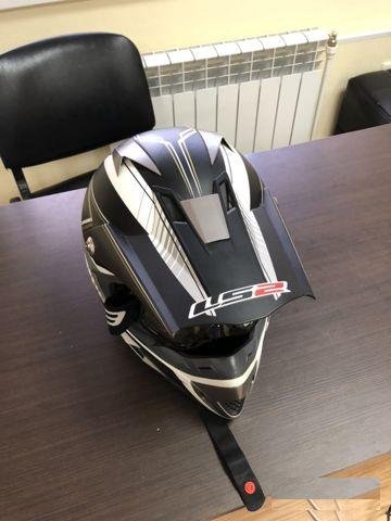 Шлем кроссовый LS2/очки, разм L