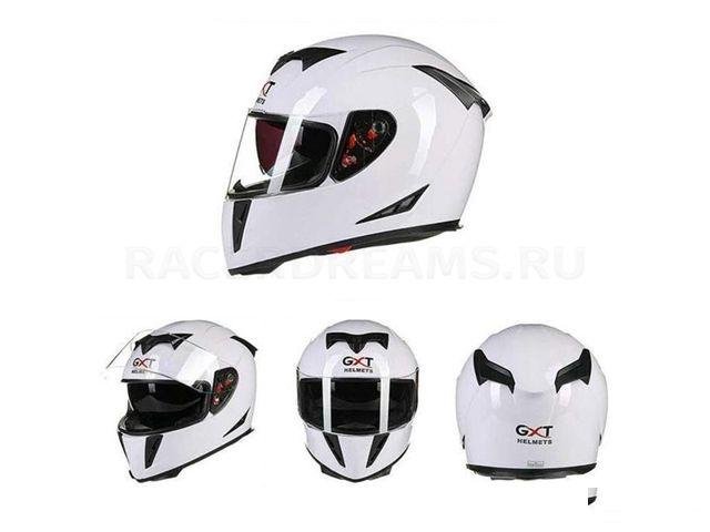 Мотошлем с очками GXT 358 белый (новый)