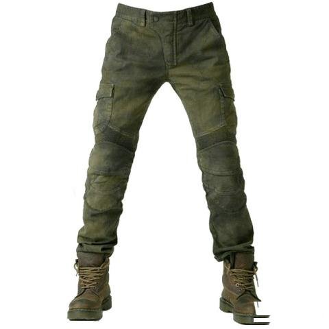 Мотоджинсы с защитой Komine Army хакки новые