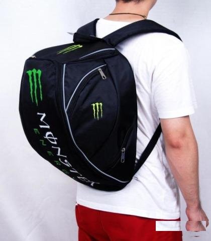 Моторюкзак Monster Energy Helmet черный новый