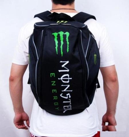 Моторюкзак Monster Energy Helmet черный новый